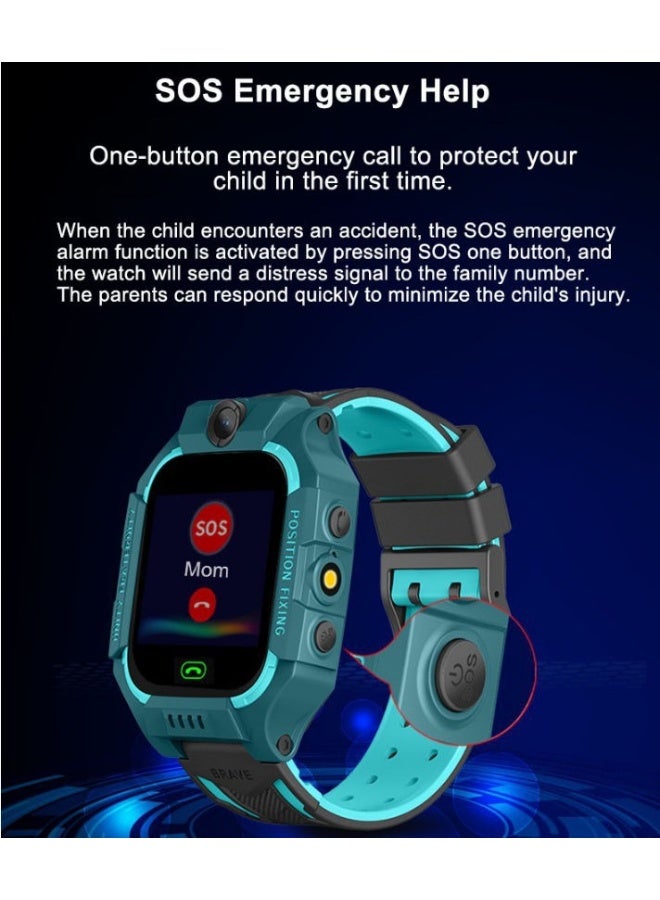 Kids' GPS Smartwatch with 480mAh Battery, SOS Call Function, and Activity Tracker - Image 2